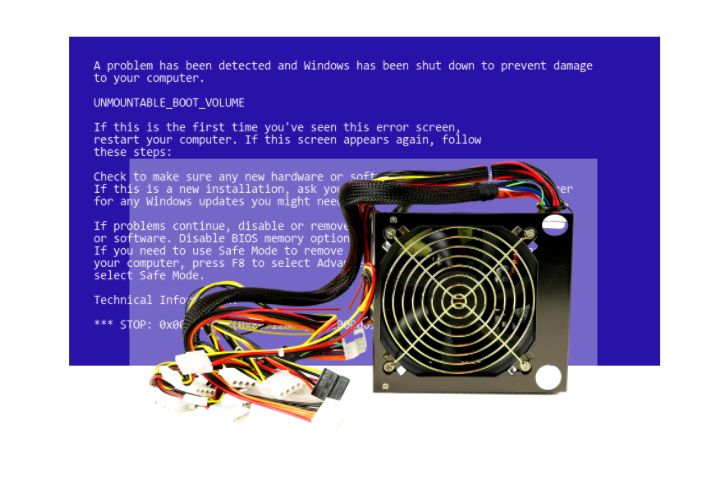 Can power supply cause blue screen?