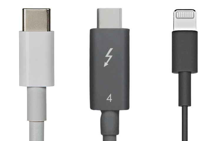 USB C vs Thunderbolt vs Lightning Cables